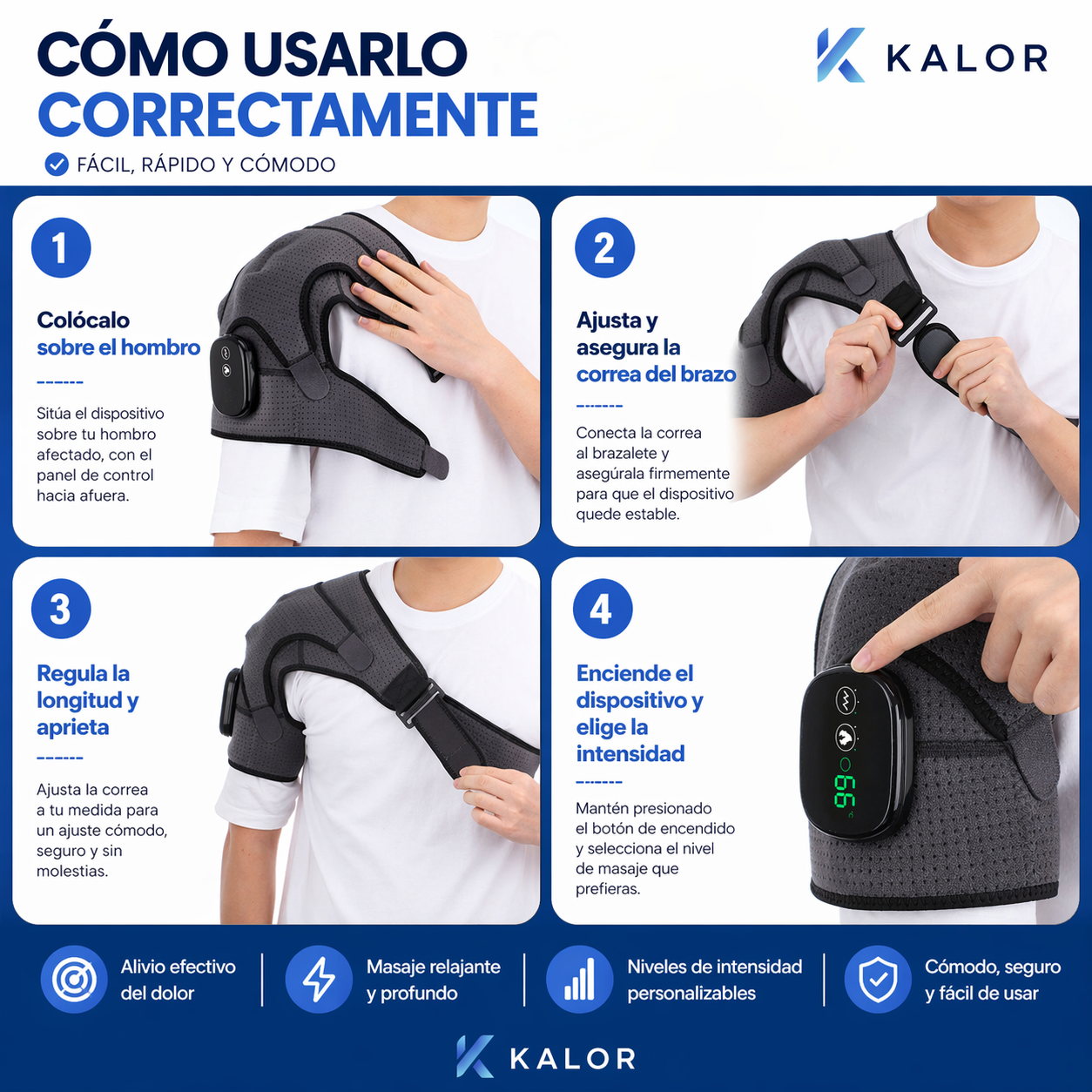 KALOR Therapie™ Intelligente Wärmemassage 3 in 1