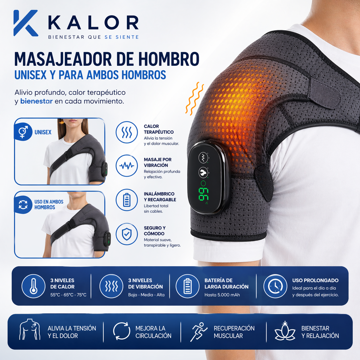 KALOR Therapie™  Intelligente Wärmemassage 3 in 1